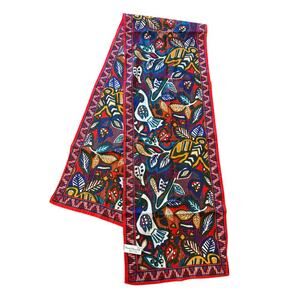 GINNIE JOHANSEN Inc Printed Cotton Scarf Shawl Neck Tie Made in Japan